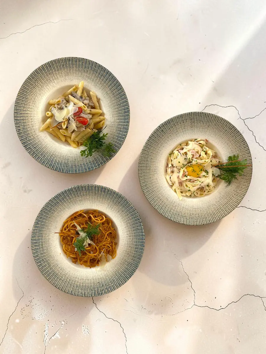 Nos pâtes — photos des plats de Pensée