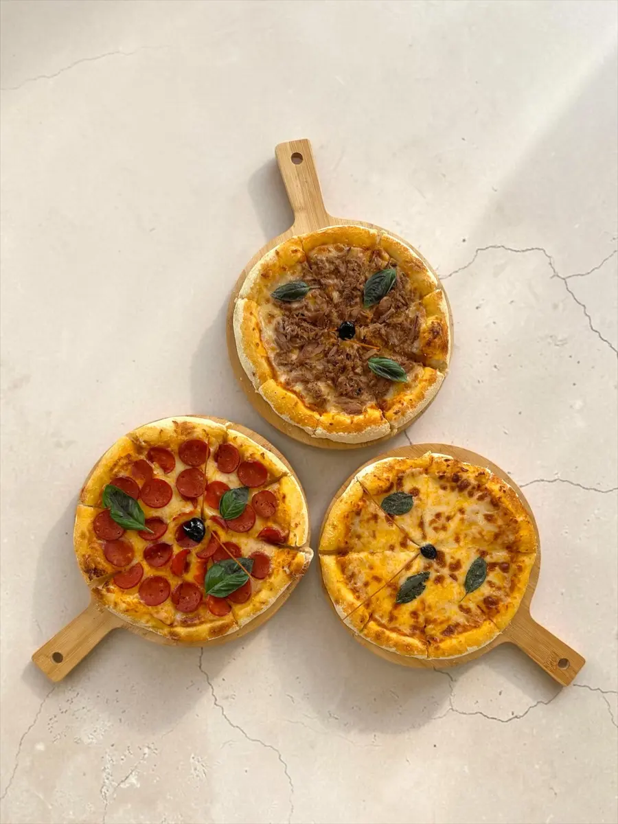 Nos pizzas — photos des plats de Pensée
