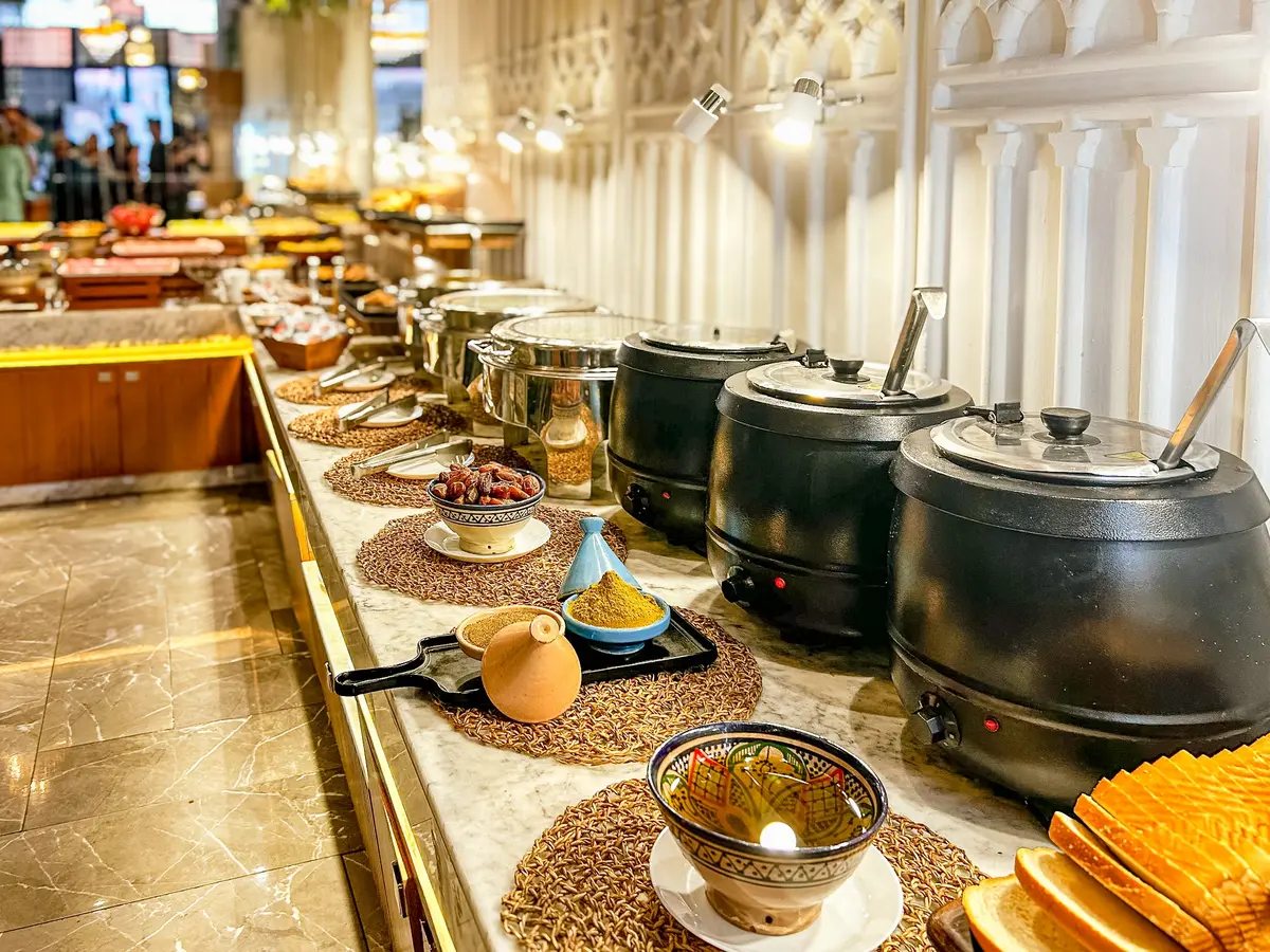 Soup station at the Pensée breakfast buffet